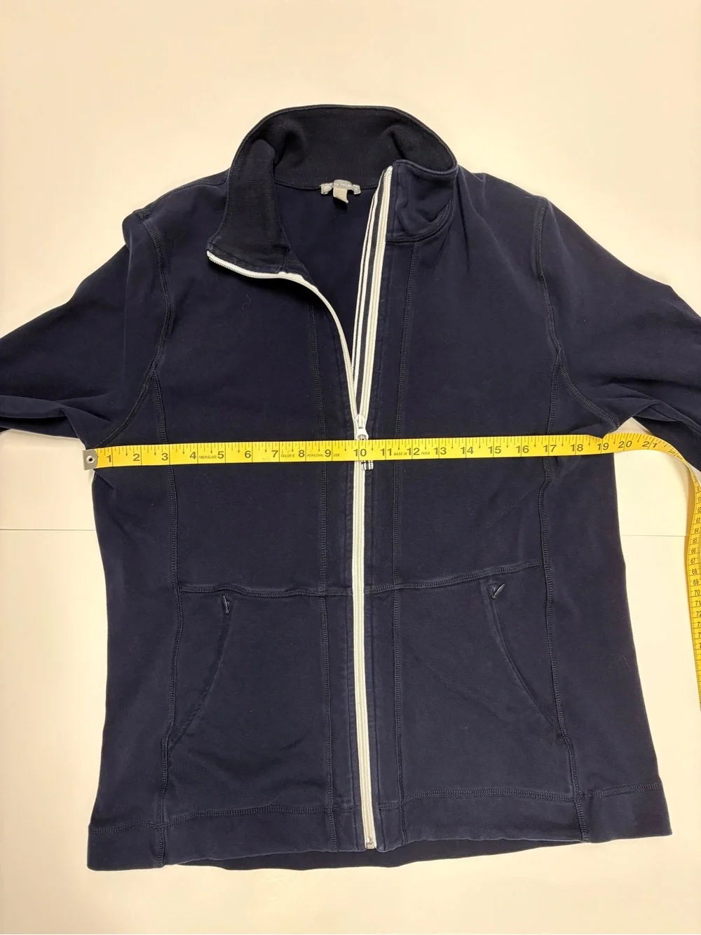 T By Talbots Full-Zip Jacket | L | Navy Blue - Picture 5 of 6